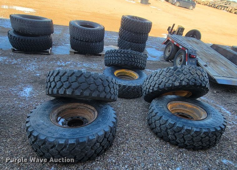 image for item ME9719 (10) Michelin 395/85R20 tires and wheels