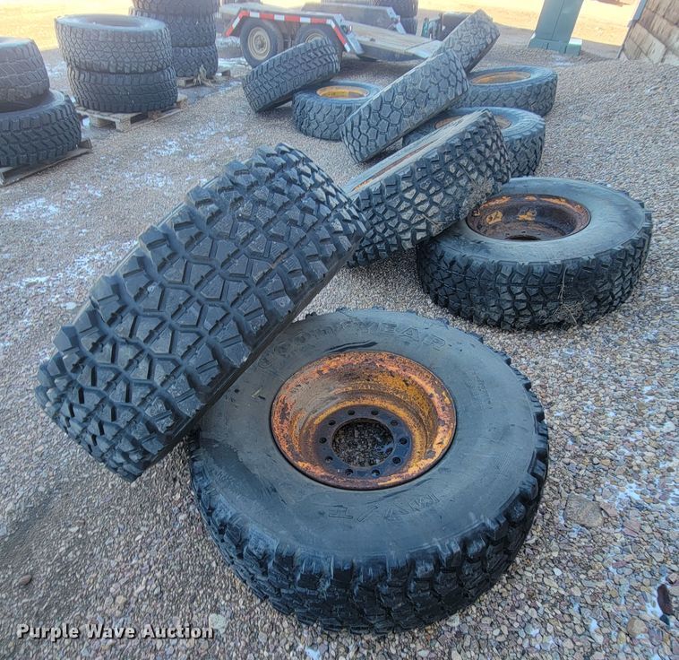 image for item ME9719 (10) Michelin 395/85R20 tires and wheels