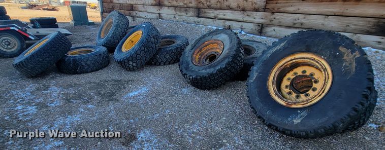 image for item ME9719 (10) Michelin 395/85R20 tires and wheels