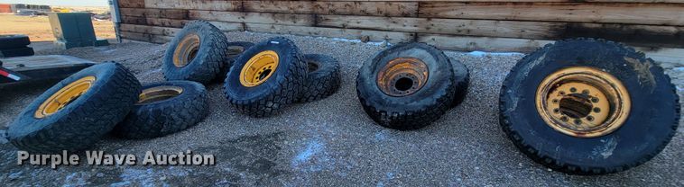 image for item ME9719 (10) Michelin 395/85R20 tires and wheels