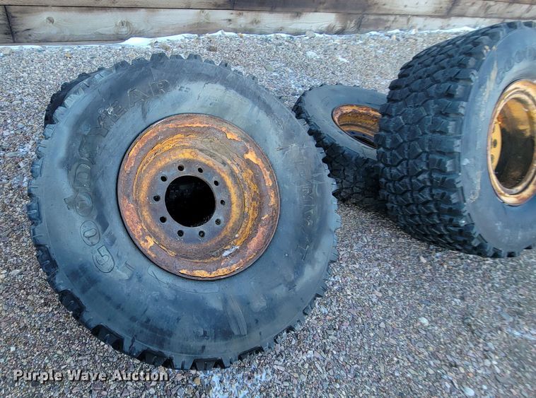 image for item ME9719 (10) Michelin 395/85R20 tires and wheels