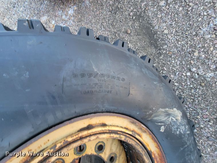 image for item ME9719 (10) Michelin 395/85R20 tires and wheels