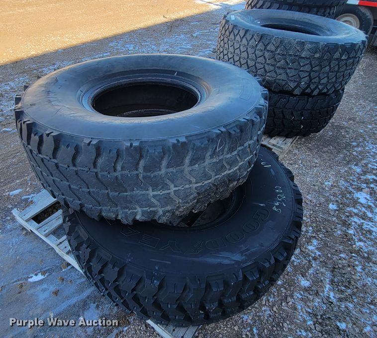 image for item ME9721 (4) Goodyear 395/85R20 tires