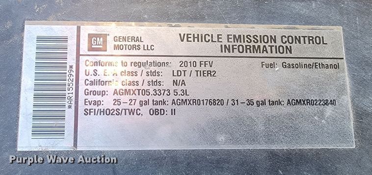 image for item ME9728 2010  Chevrolet Tahoe  SUV