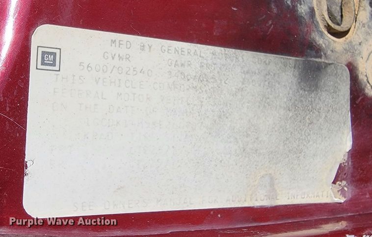 image for item ME9738 1989  Chevrolet 1500  pickup truck