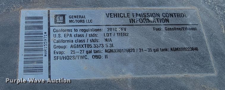 image for item ME9742 2010 Chevrolet Tahoe  SUV