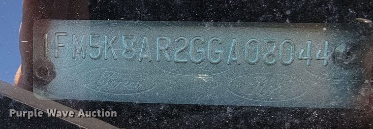 image for item ME9743 2016 Ford Explorer Police Interceptor  SUV