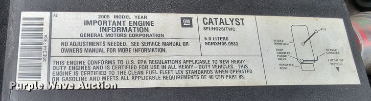 image for item ME9750 2005 GMC Sierra 2500HD  pickup truck