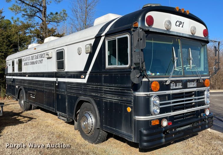 image for item MI9788 1986 Blue Bird  mobile command center