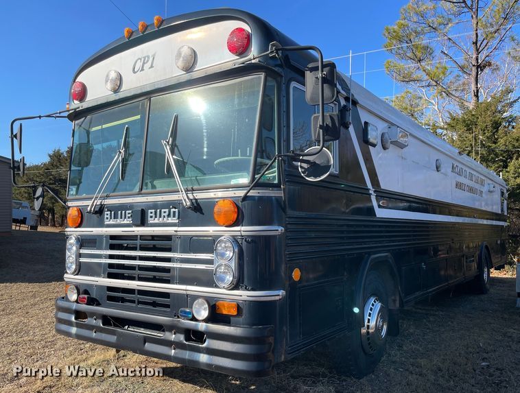 image for item MI9788 1986 Blue Bird  mobile command center