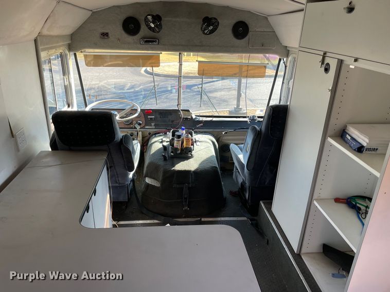 image for item MI9788 1986 Blue Bird  mobile command center