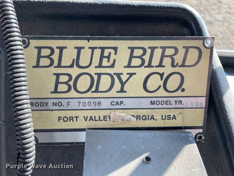 image for item MI9788 1986 Blue Bird  mobile command center