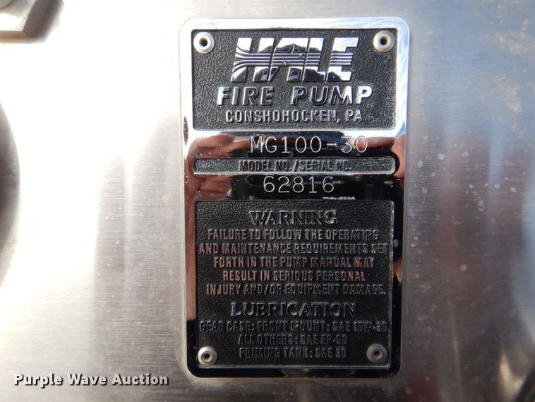 image for item MJ9971 1992 Ford F800  fire truck