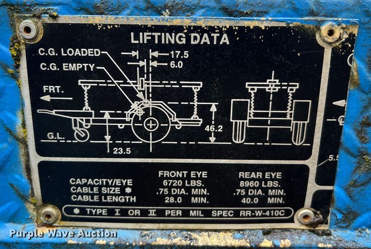 image for item MM9107 1984 Libby Corp MEP002A  generator