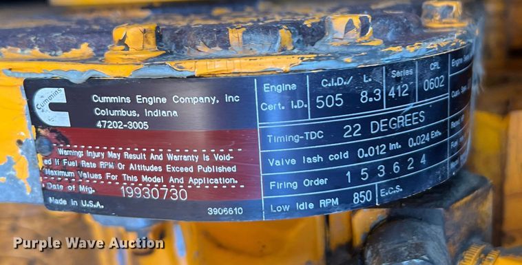 image for item MM9112 1993 Champion 720A Series III  motor grader