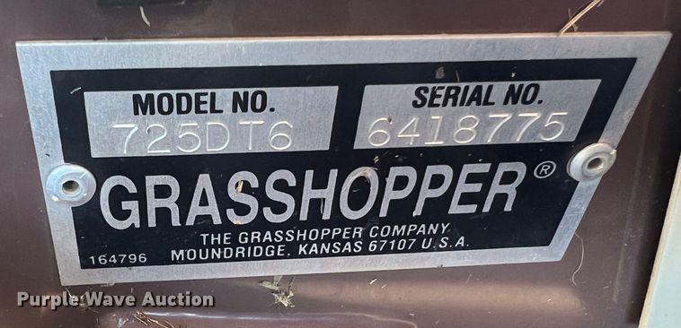 image for item MM9133 Grasshopper 725DT6  ZTR lawn mower