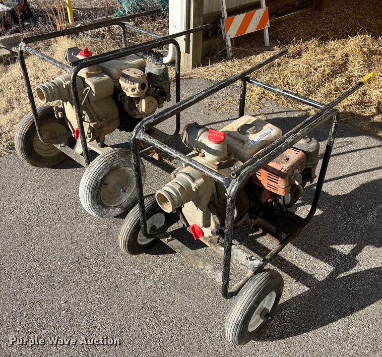 image for item MM9135 (2) Honda 3" trash pumps