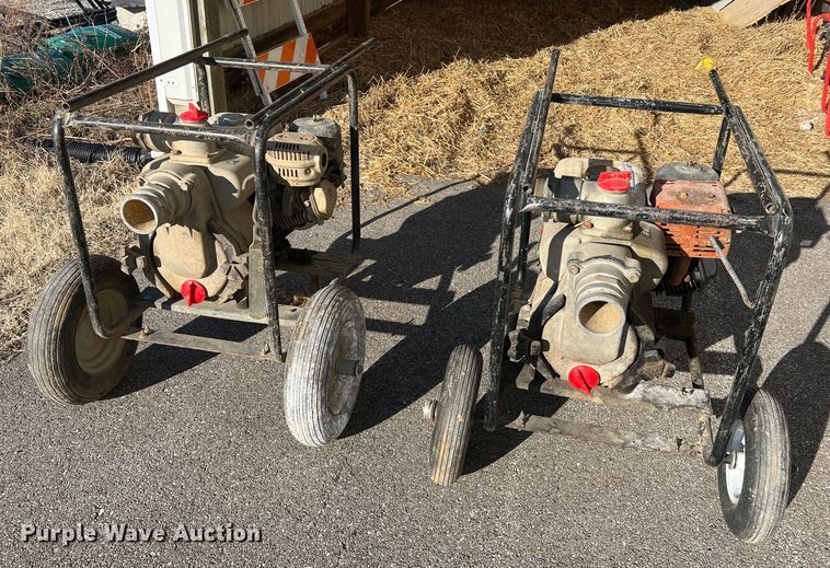 image for item MM9135 (2) Honda 3" trash pumps