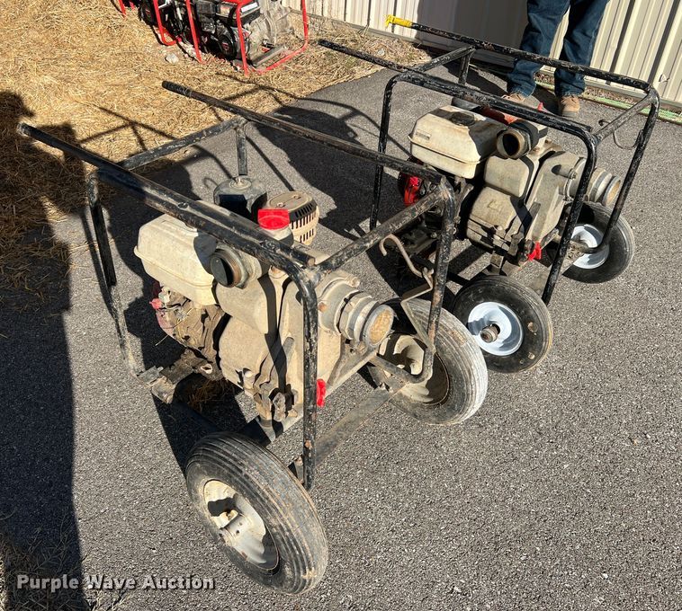 image for item MM9135 (2) Honda 3" trash pumps