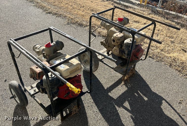 image for item MM9135 (2) Honda 3" trash pumps