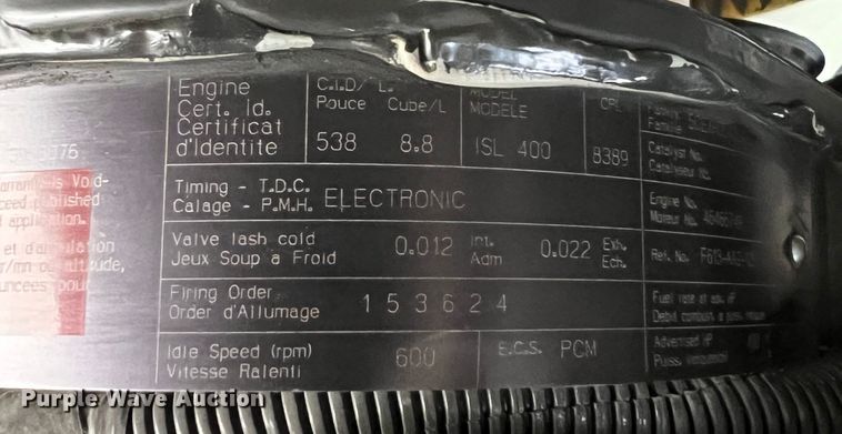 image for item MM9153 2005 Spartan Advantage Pumper  pumper fire truck