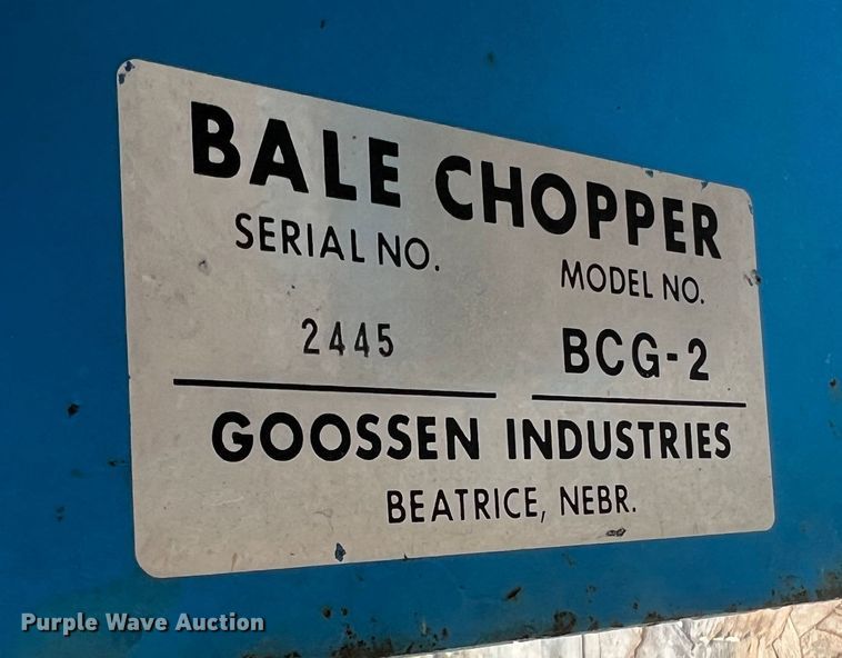 image for item MM9161 (2) Goossen BCG-2 bale choppers