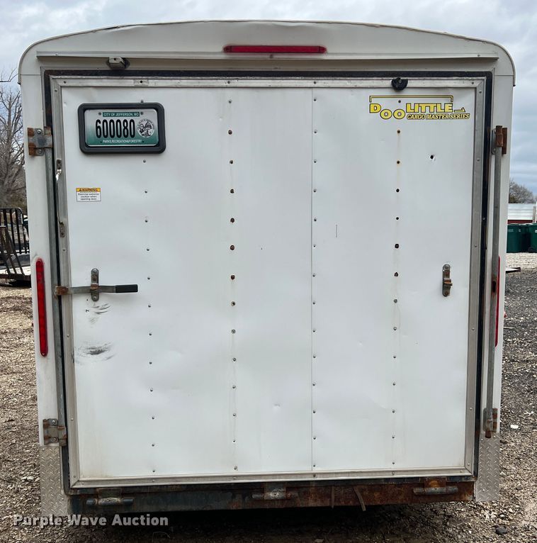 image for item MM9168 2015 Doolittle  enclosed cargo trailer