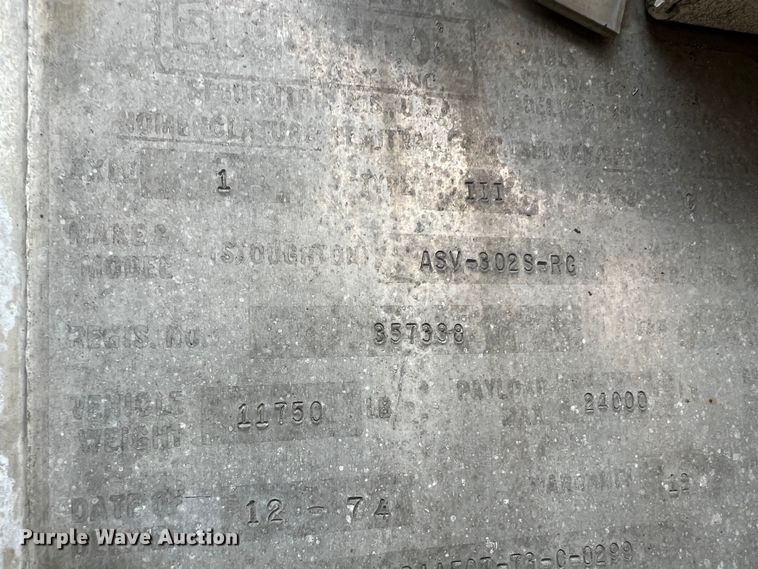 image for item MM9170 1974 Stoughton ASV-302S-RG  refrigerated van trailer