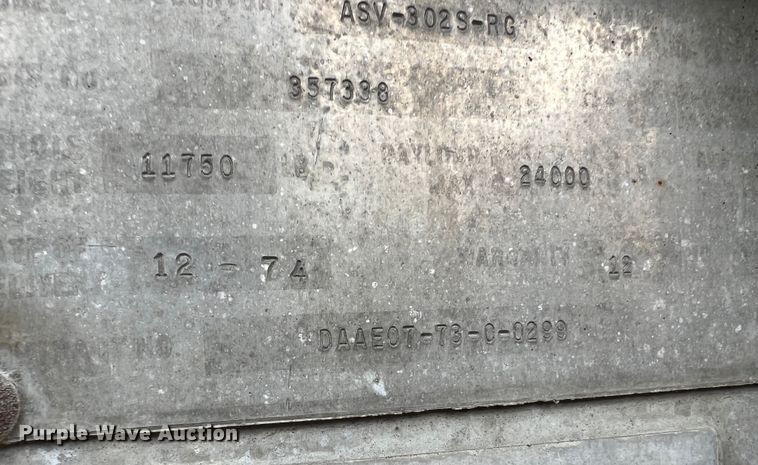 image for item MM9170 1974 Stoughton ASV-302S-RG  refrigerated van trailer