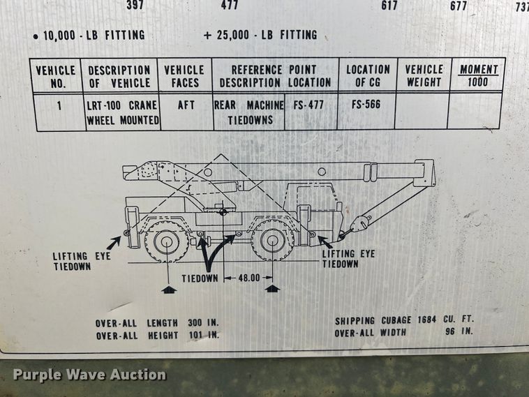 image for item MM9171 1984 Lorain LRT-100  crane