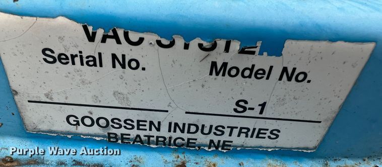 image for item MM9172 Goossen TV-2  three point vacuum