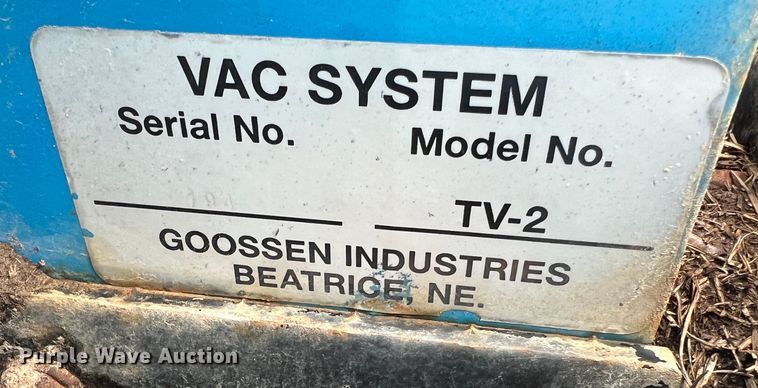 image for item MM9172 Goossen TV-2  three point vacuum