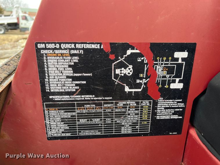 image for item MM9174 Toro Ground Master 580D  lawn mower