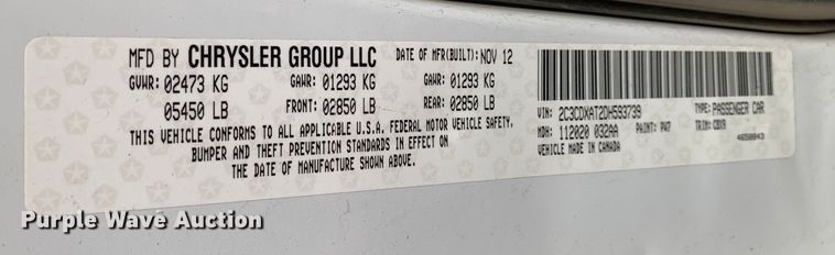 image for item MM9742 2013 Dodge Charger Police