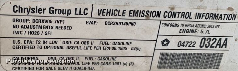 image for item MM9744 2013 Dodge Charger Police