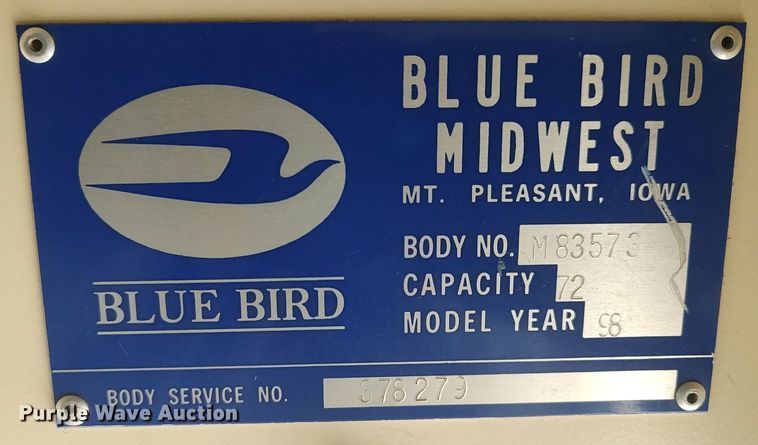 image for item MM9933 1998 Blue Bird TC2000  school bus