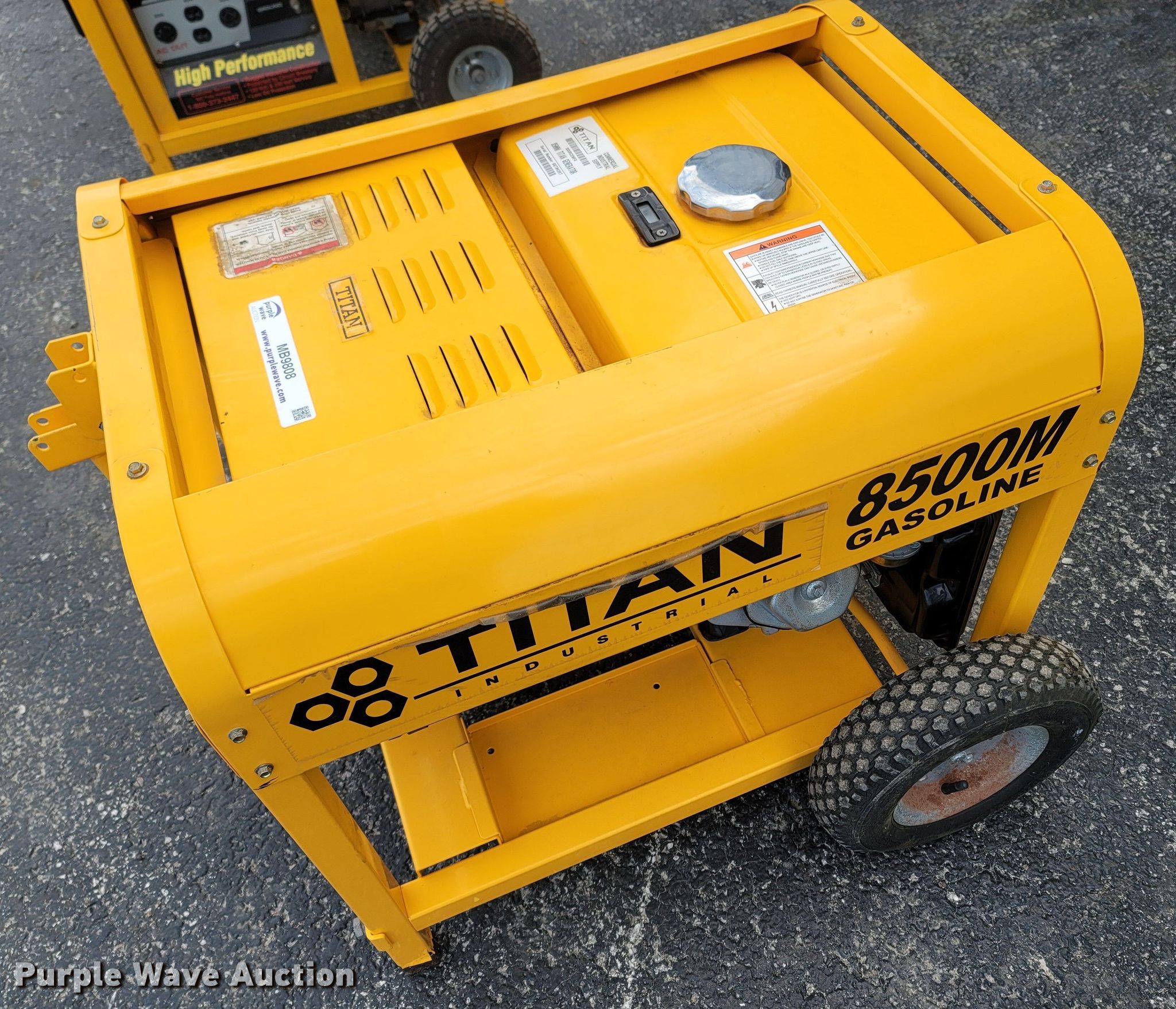 Titan 8500 generator in Lampe, MO Item MB9808 sold Purple Wave