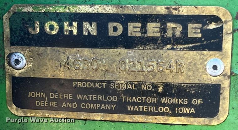 image for item DG5393 1976 John Deere 4630  tractor