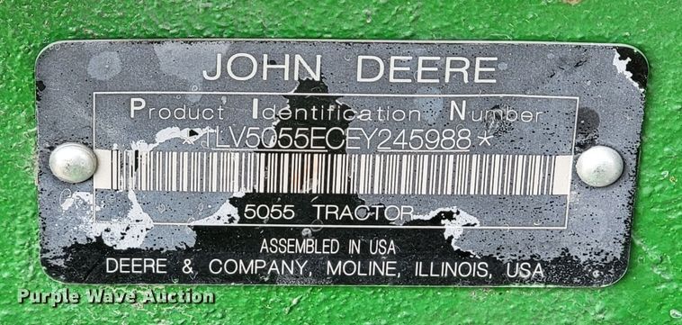 image for item HG9425 2014 John Deere 5055E  MFWD tractor