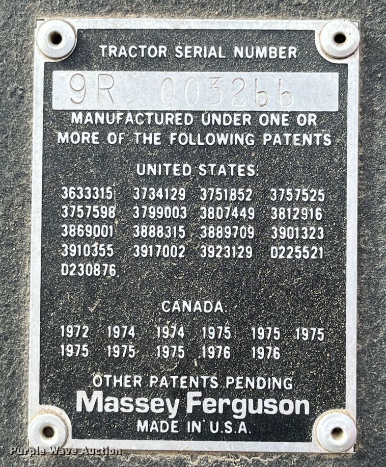 image for item LA9784 1982 Massey Ferguson 2775  tractor