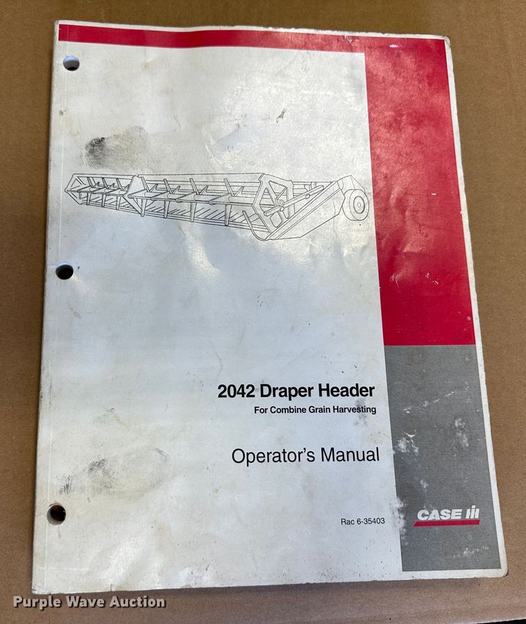 image for item LT9047 Case 2042  draper head