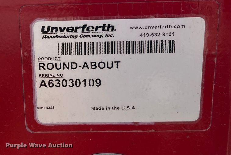 image for item MM9185 Unverferth Round About  bale wrapper