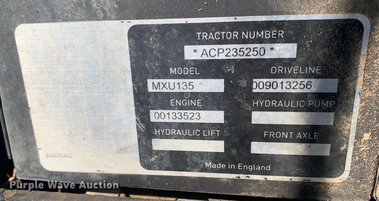 image for item MM9722 2004 Case IH MXU135  MFWD tractor