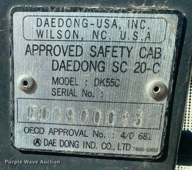 image for item MM9733 Kioti DK55C  MFWD tractor