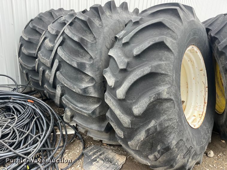 image for item MW9503 (4) 24.5-32 tires and wheels