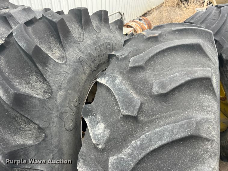 image for item MW9503 (4) 24.5-32 tires and wheels