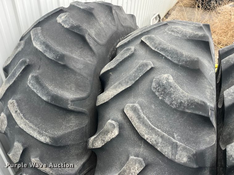 image for item MW9503 (4) 24.5-32 tires and wheels