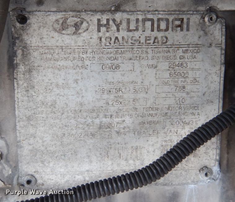 image for item DK2106 2009 Hyundai  refrigerated van trailer