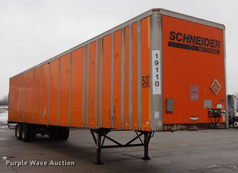 image for item DK2108 1991 Wabash P-102 CW  dry van trailer