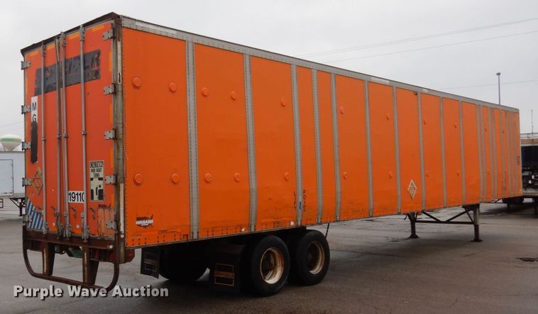 image for item DK2108 1991 Wabash P-102 CW  dry van trailer